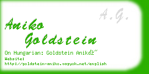 aniko goldstein business card